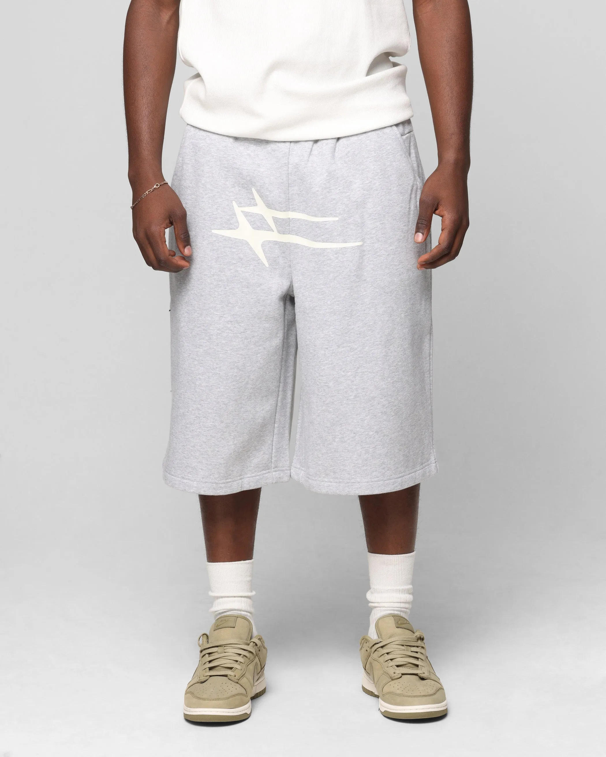 Loiter Hybrid Premium Shorts Grey Marle