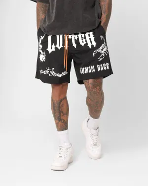 Loiter Sketch Boot Walk Shorts Black