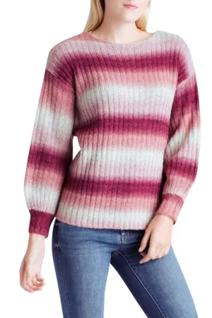 Long Sleeve Sweater In Pink