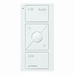 Lutron Caseta Wireless Pico Remote Control for Audio (White) hi-fi power strip,hi-fi surge protector,hi-fi coaxial input