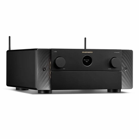 Marantz AV 10 Reference 15.4 Channel 8K Ultra HD Home Theater Pre-Amplifier/Processor with Dolby Atmos, DTS:X Pro, IMAX Enhanced and HEOS&reg; Built-in hi-fi volume knob,hi-fi remote control system,hi-fi smart amplifier