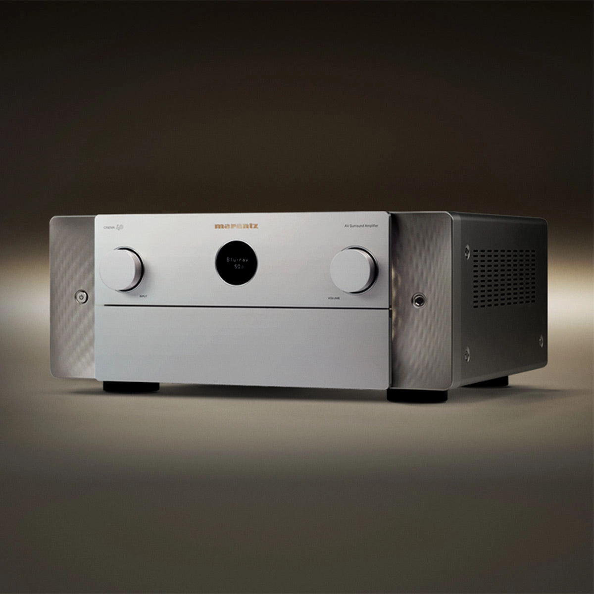 Marantz Cinema 40 9.4 Channel 8K Ultra HD Home Theater Receiver with Dolby Atmos/DTS:X & HEOS Built-In Streaming (Silver/Gold)