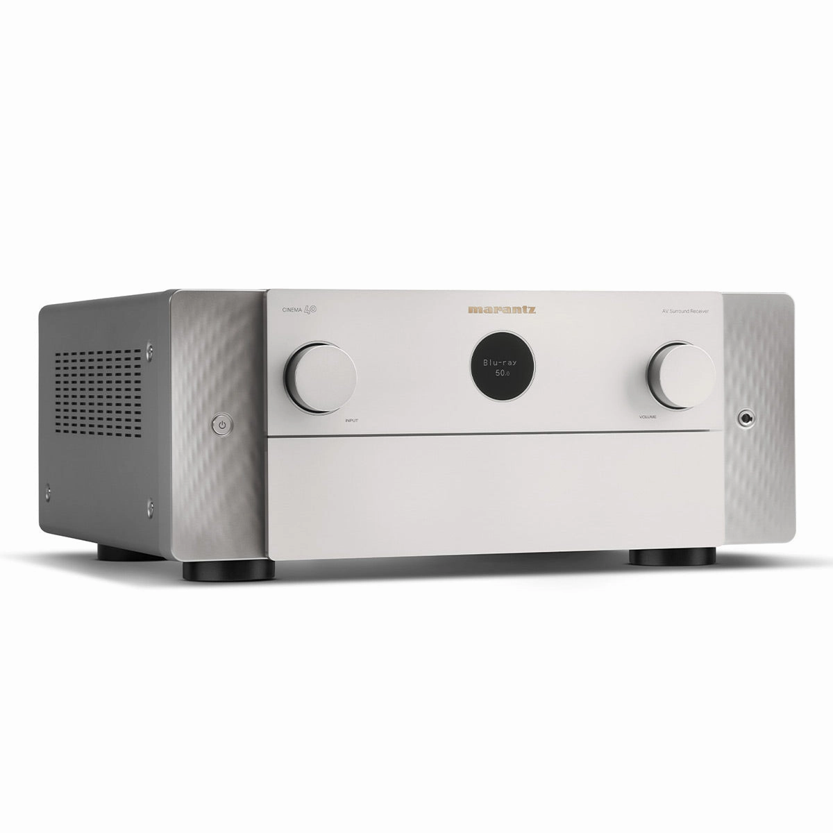 Marantz Cinema 40 9.4 Channel 8K Ultra HD Home Theater Receiver with Dolby Atmos/DTS:X & HEOS Built-In Streaming (Silver/Gold)