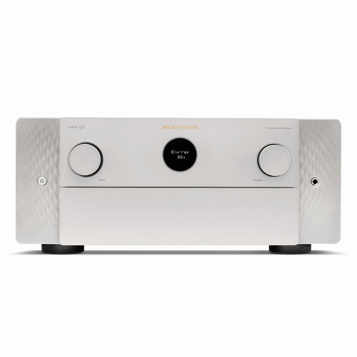 Marantz Cinema 40 9.4 Channel 8K Ultra HD Home Theater Receiver with Dolby Atmos/DTS:X & HEOS Built-In Streaming (Silver/Gold)