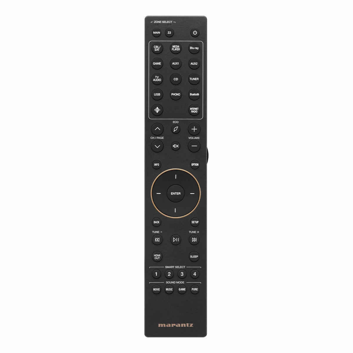 Marantz Cinema 50 9.4 Channel 8K Home Theater Receiver with Dolby Atmos, DTS:X, and HEOS Built-In (Silver/Gold)
