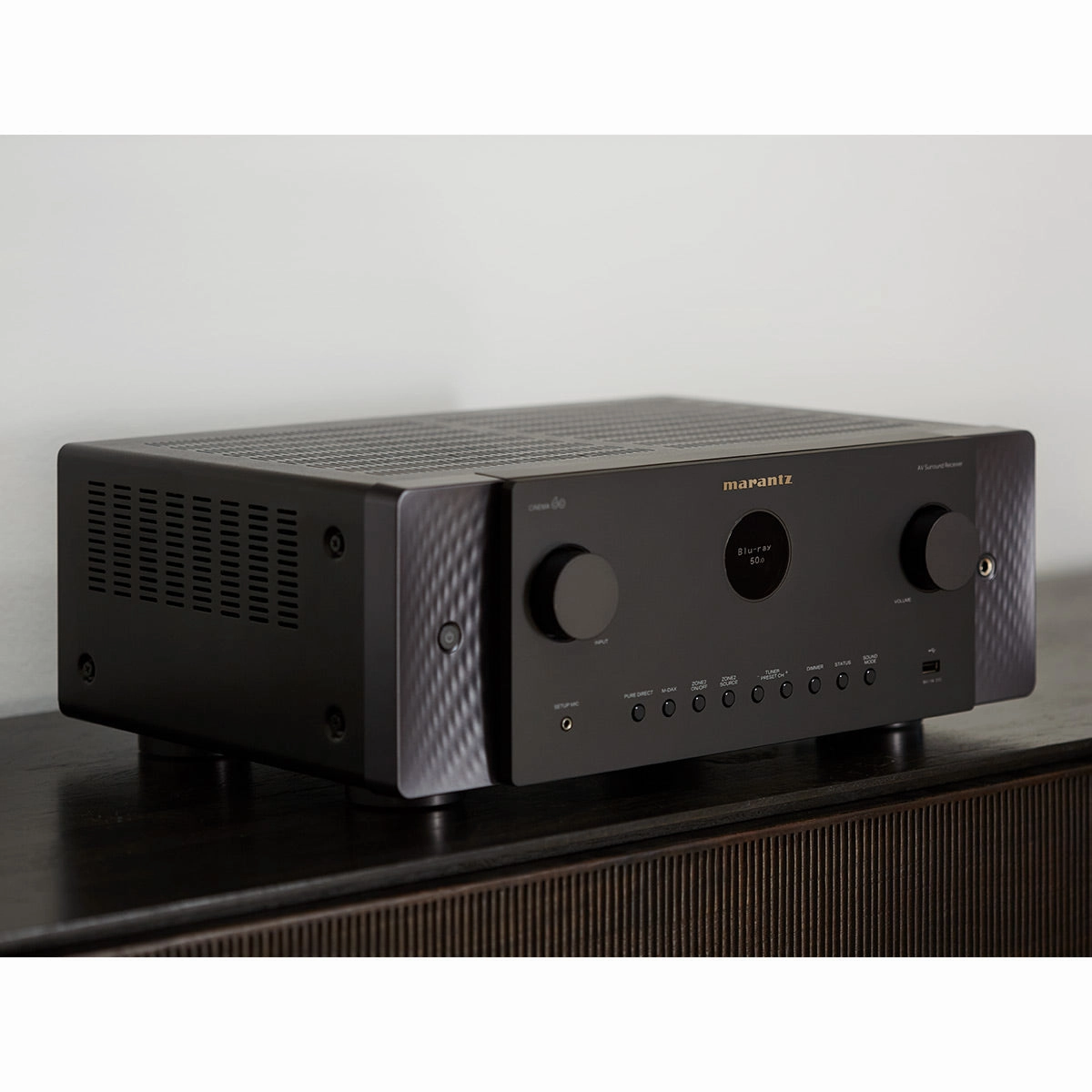 Marantz Cinema 60 7.2 Channel 8K Home Theater Receiver with Dolby Atmos, DTS:X, and HEOS Built-In