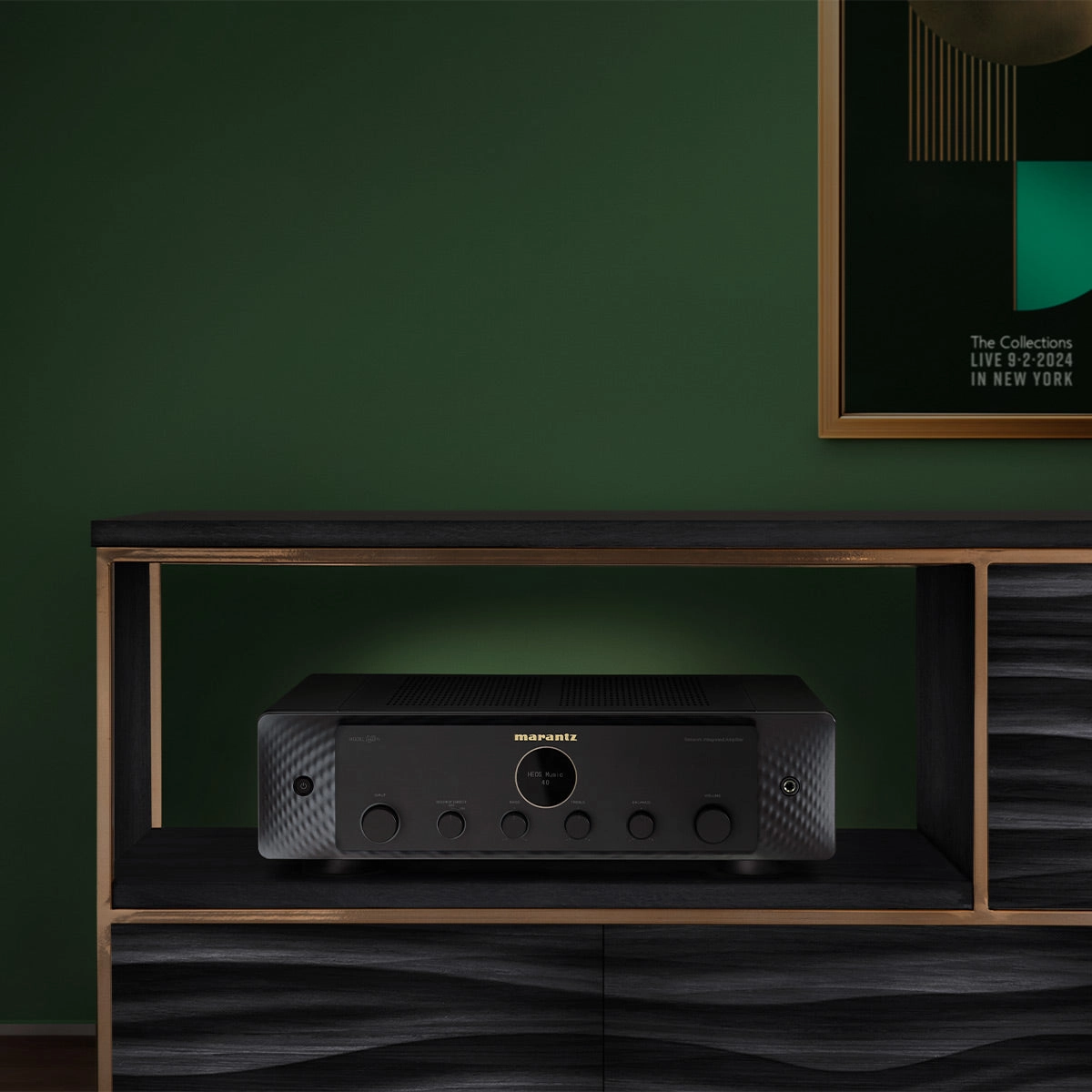Marantz MODEL 40n Integrated Stereo Amplifier with Streaming Built-In (Black)