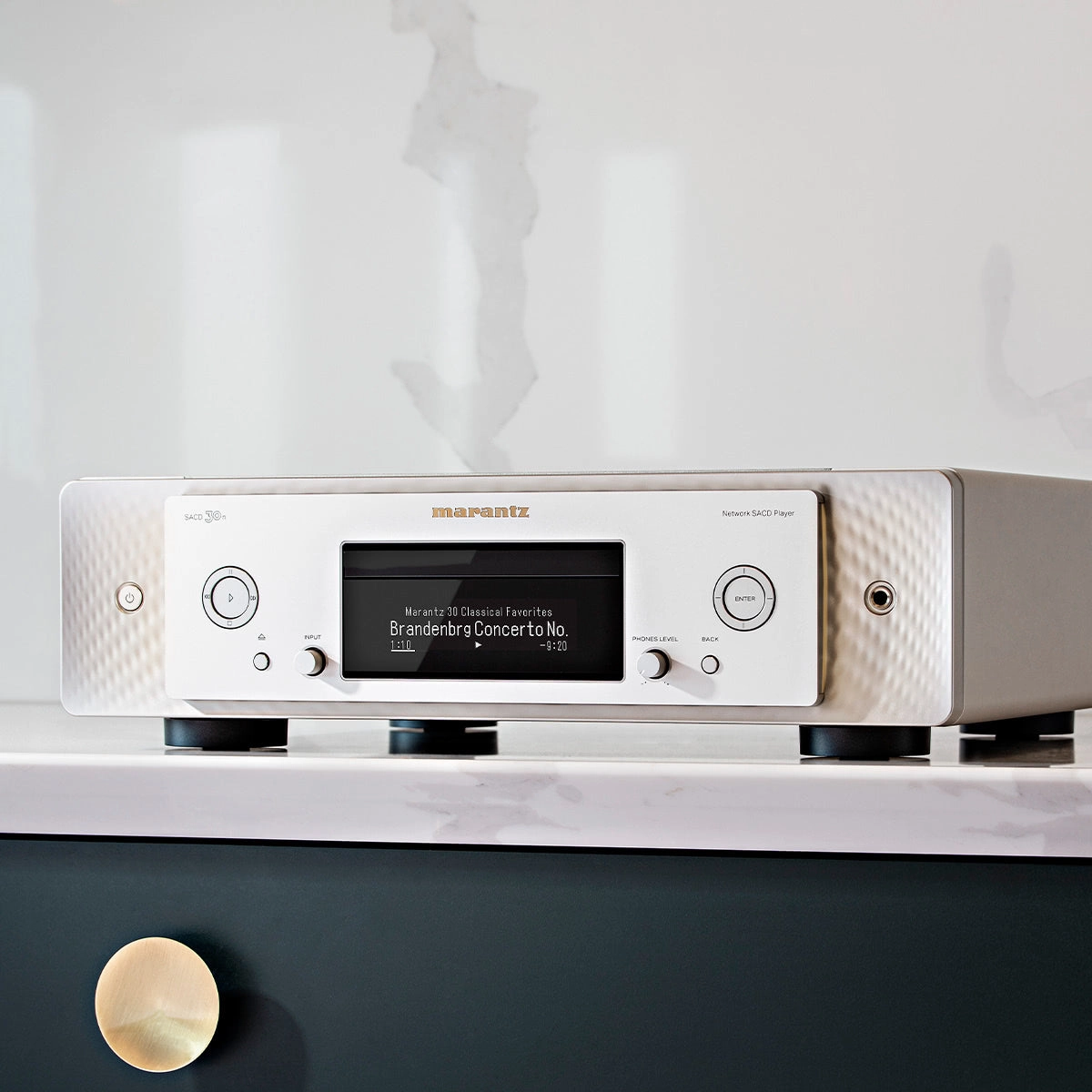 Marantz SACD30NSLG CD Player with HEOS Built in (Silver Gold)