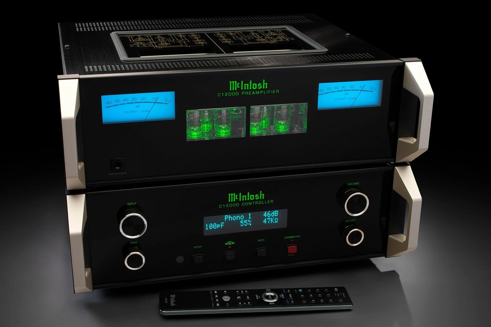 McIntosh C12000 - 2-Channel Solid State and Vacuum Tube Preamplifier