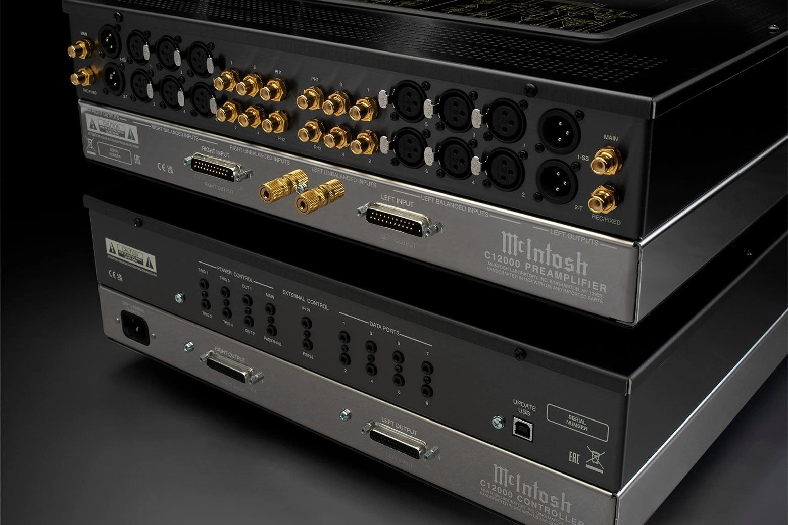 McIntosh C12000 - 2-Channel Solid State and Vacuum Tube Preamplifier