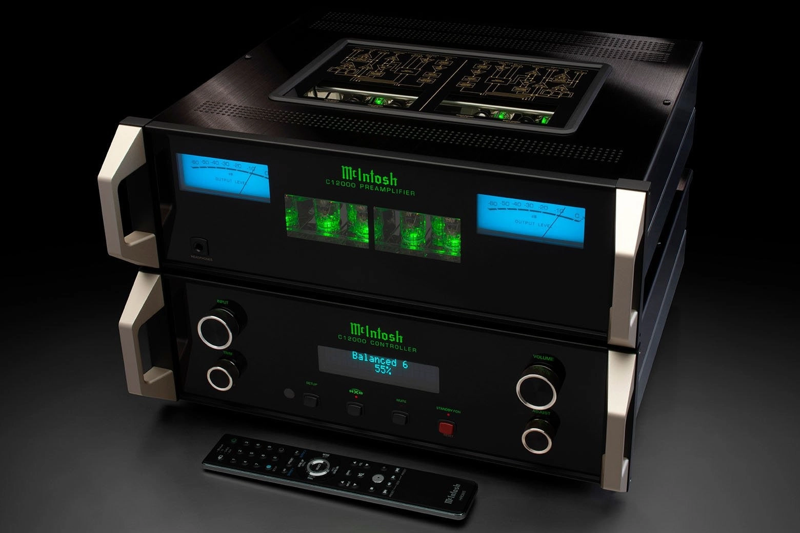 McIntosh C12000 - 2-Channel Solid State and Vacuum Tube Preamplifier
