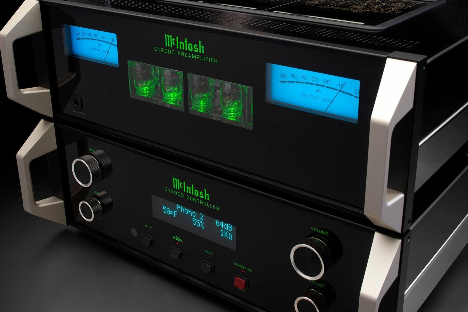 McIntosh C12000 - 2-Channel Solid State and Vacuum Tube Preamplifier
