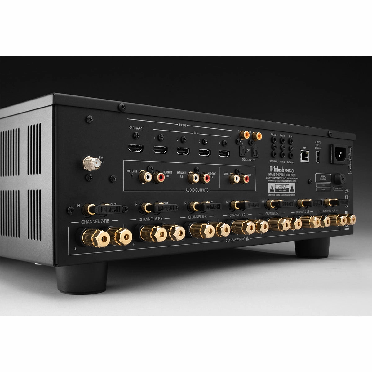 McIntosh MHT300 7.2-Channel Home Theater Receiver with Dolby Atmos, DTS:X, and HDR10 