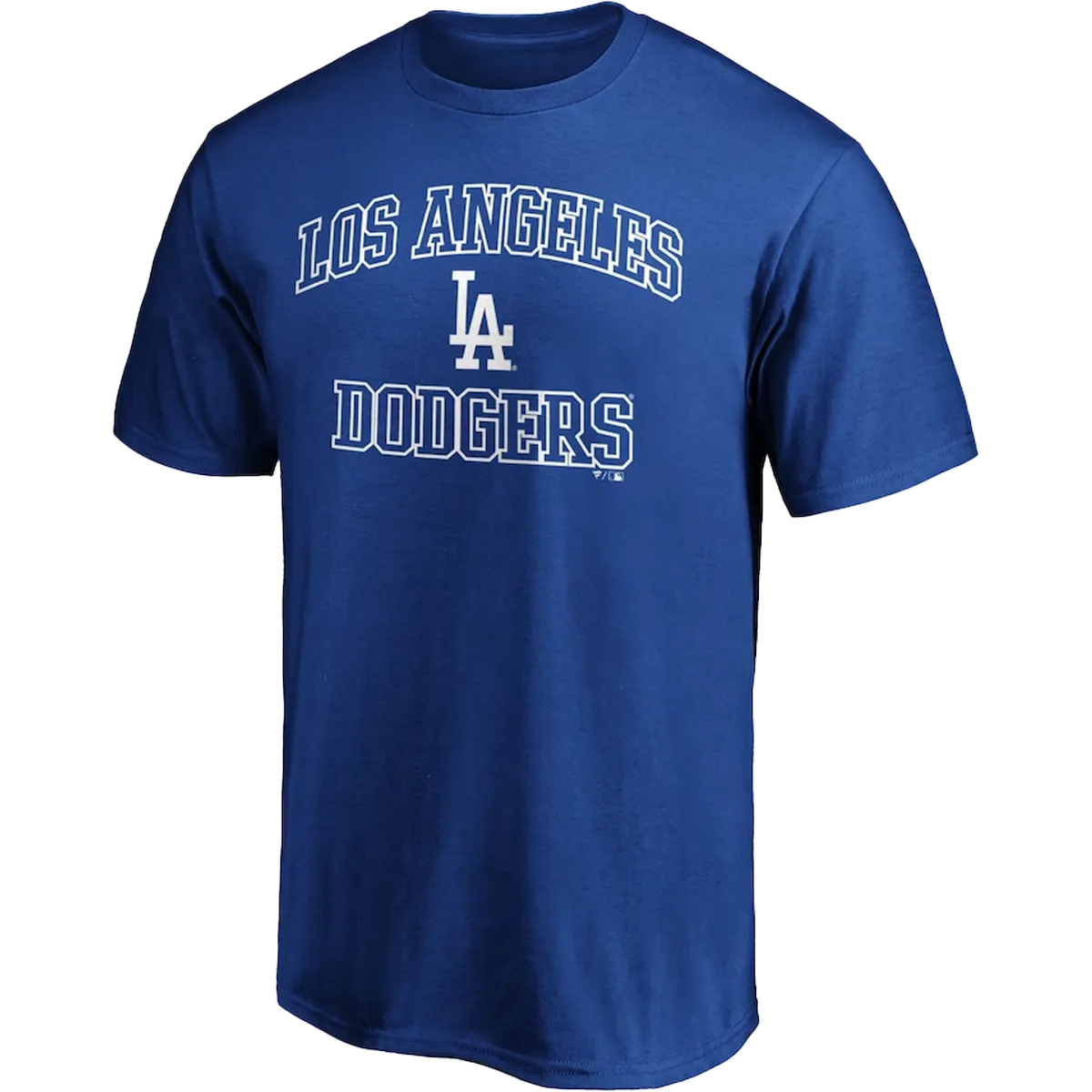 Men's Dodgers Cotton Heart and Soul Short Sleeve