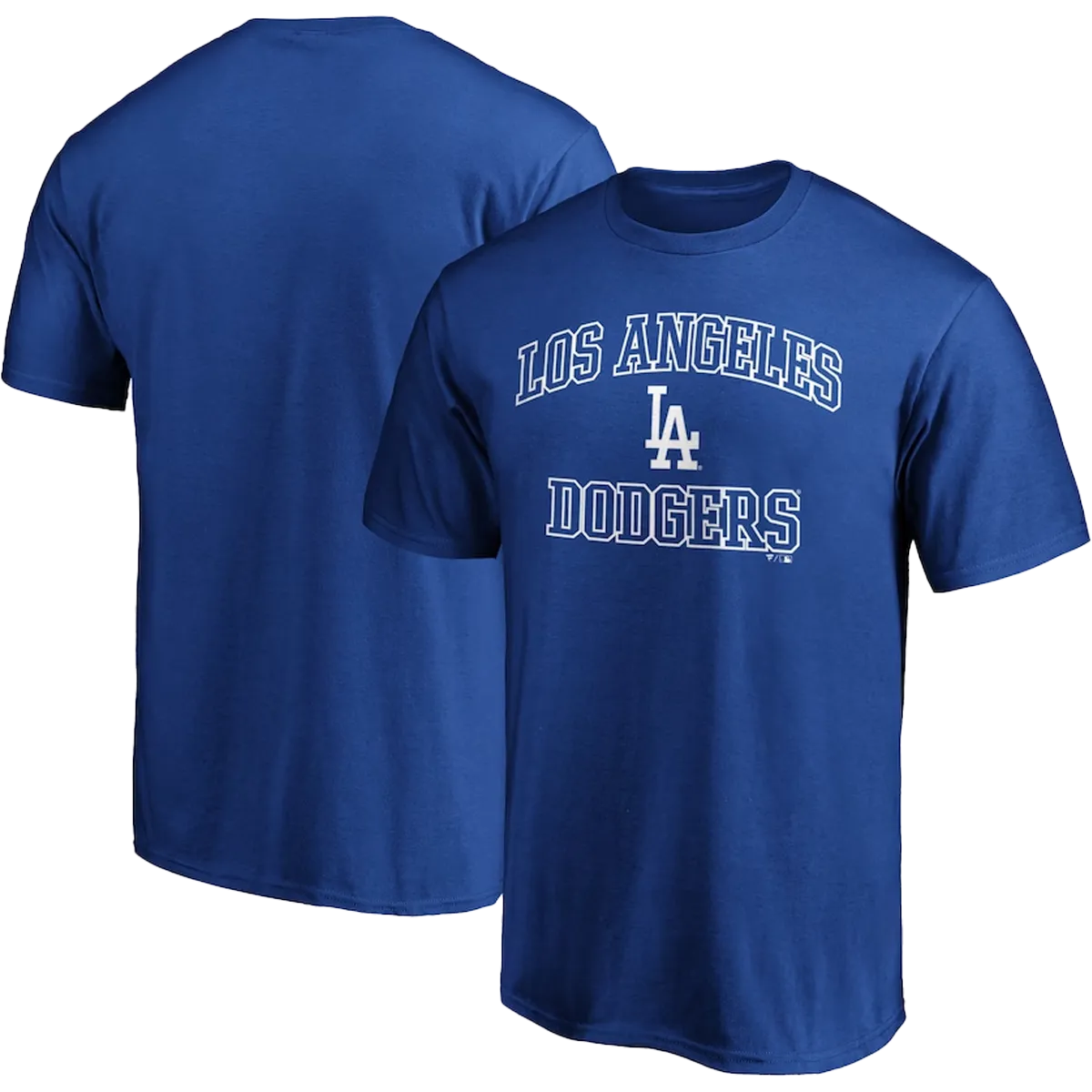 Men's Dodgers Cotton Heart and Soul Short Sleeve