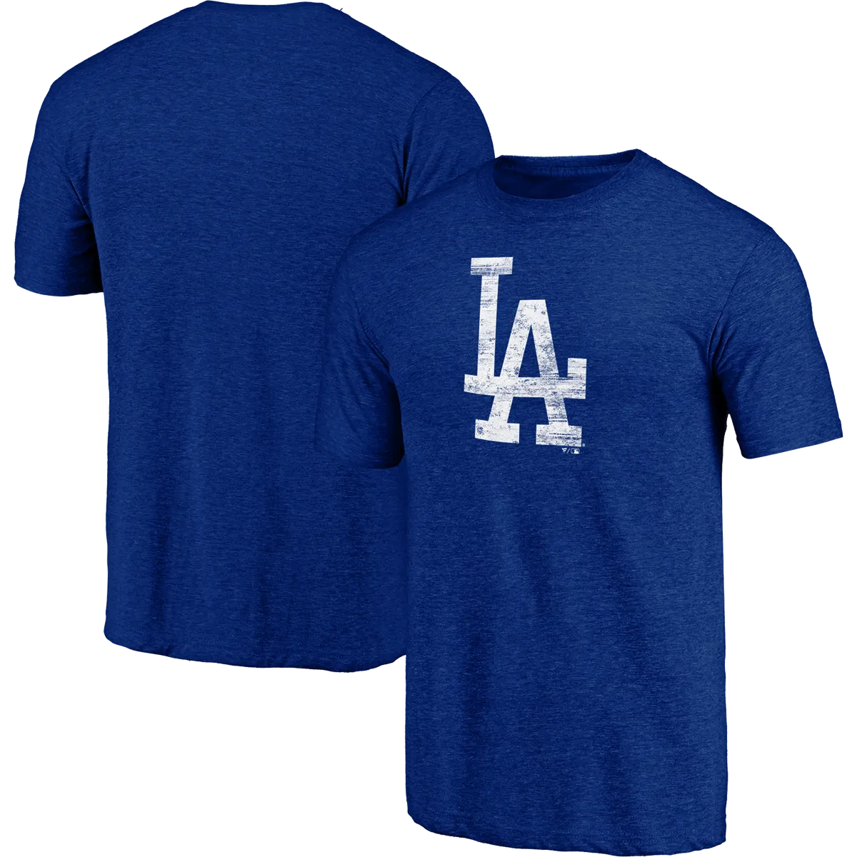 Men's Dodgers Triblend Logo Short Sleeve