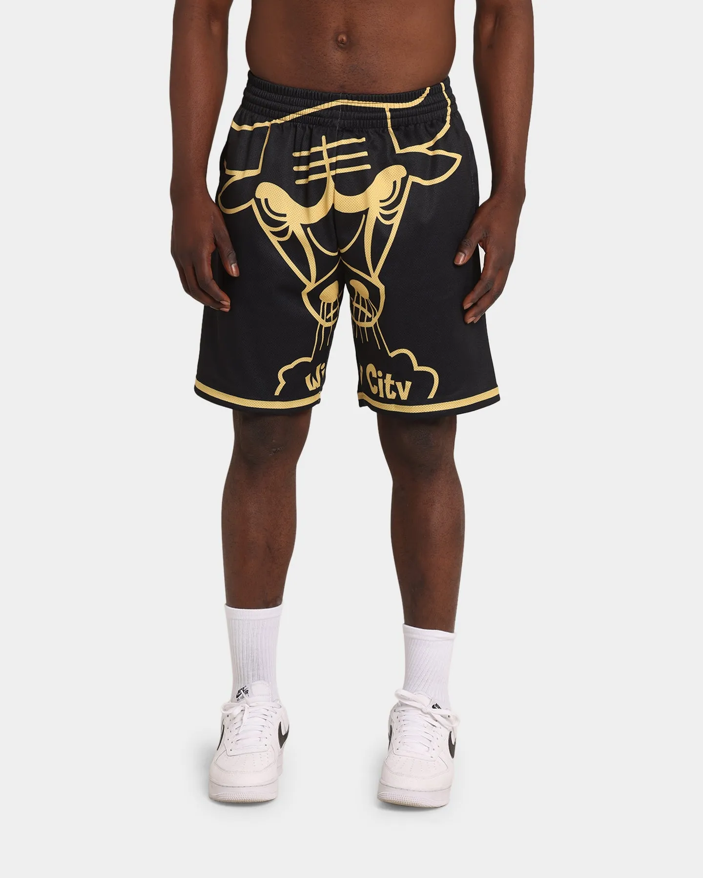 Mitchell & Ness Chicago Bulls Big Face Black Gold Shorts Black/Gold