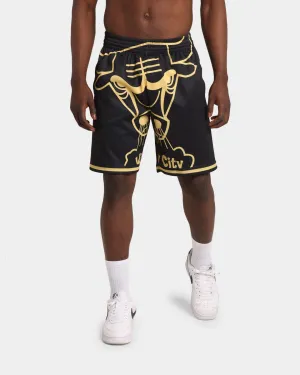 Mitchell & Ness Chicago Bulls Big Face Black Gold Shorts Black/Gold
