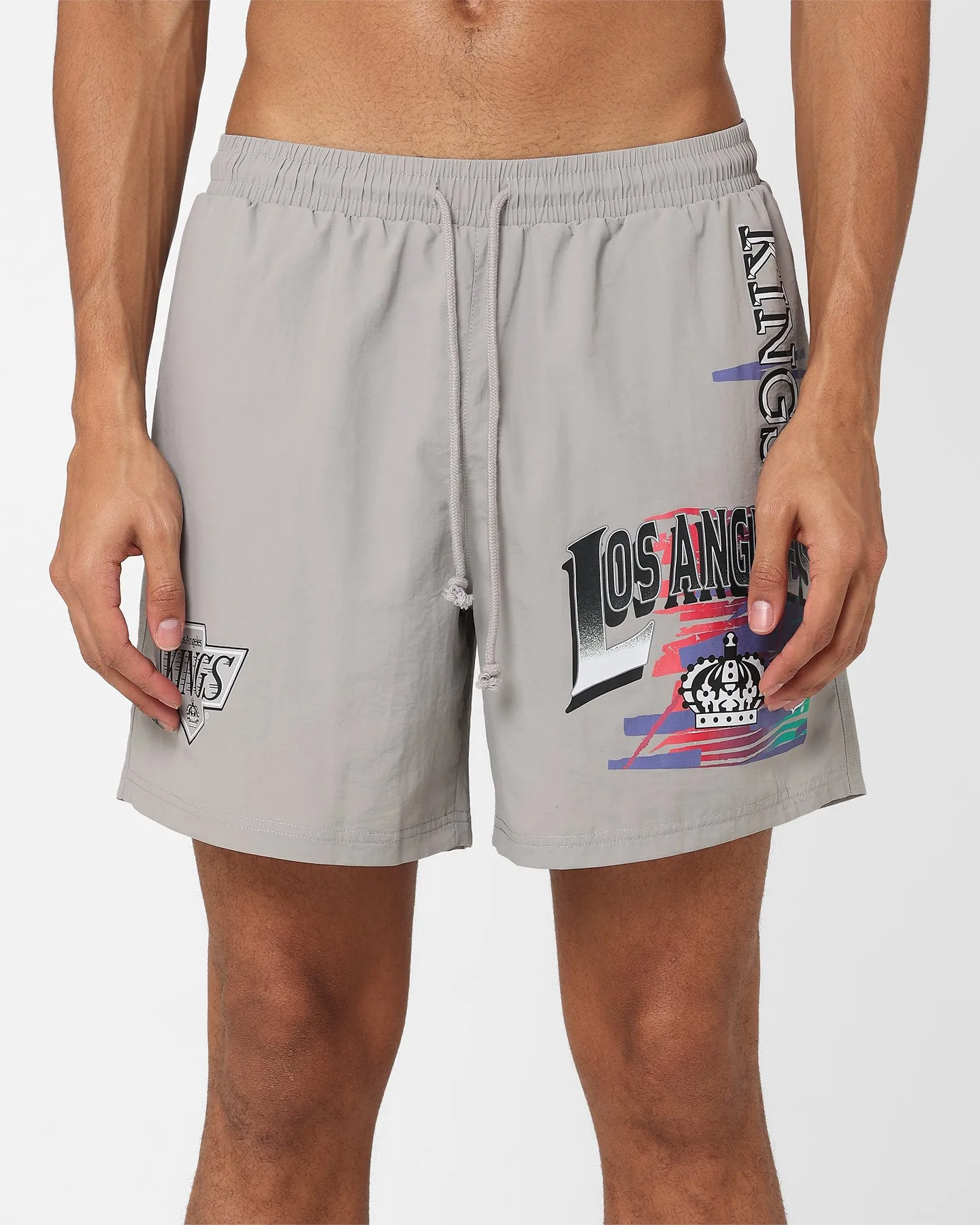 Mitchell & Ness Los Angeles Kings Nylon Shorts Grey