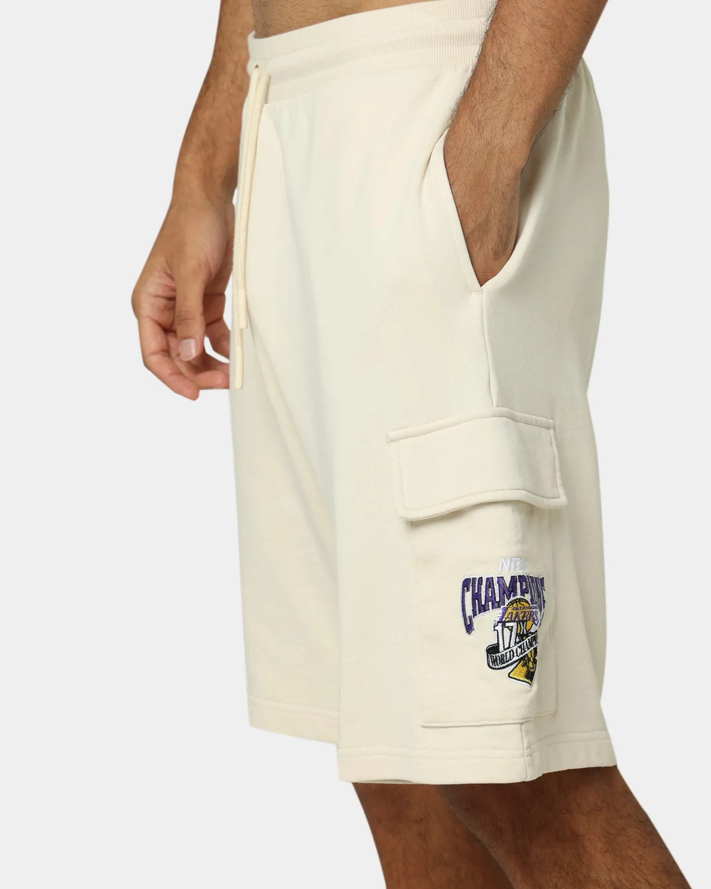 Mitchell & Ness Los Angeles Lakers Cargo Shorts Khaki