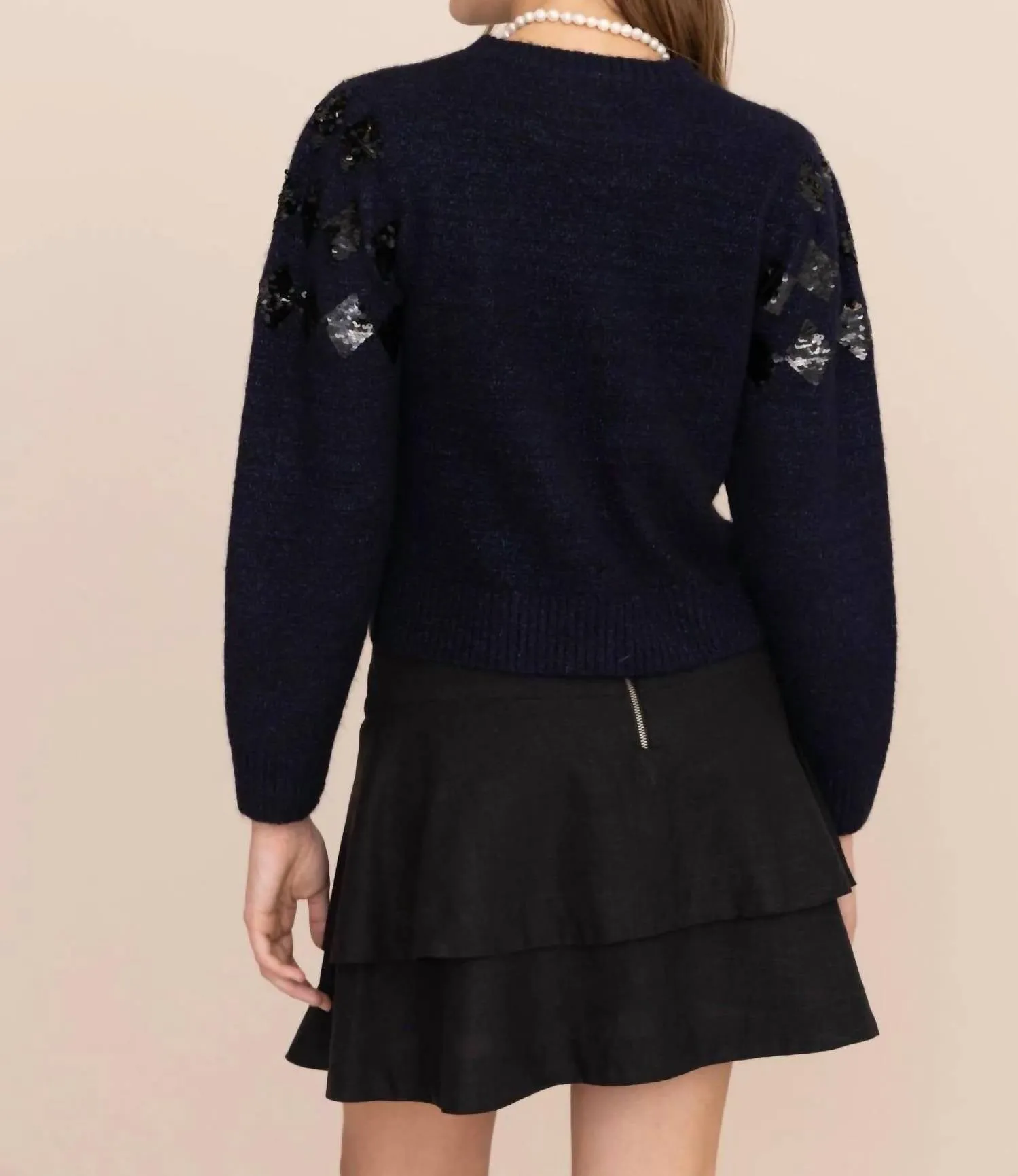 Mondrian Sweater In Navy
