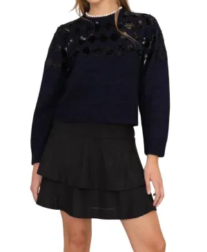 Mondrian Sweater In Navy
