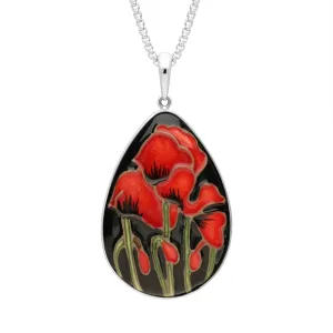 Moorcroft Jewellery Sterling Silver Moorcroft Forever England 4 Pear Necklace