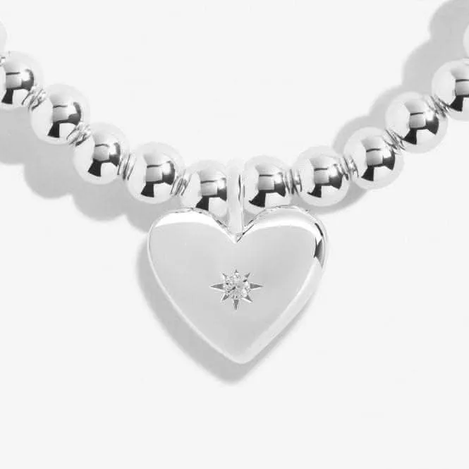 Mother's Day A Little First My Mum Forever My Friend Silver Plated 17.5cm Bracelet 6863 Joma Jewellery