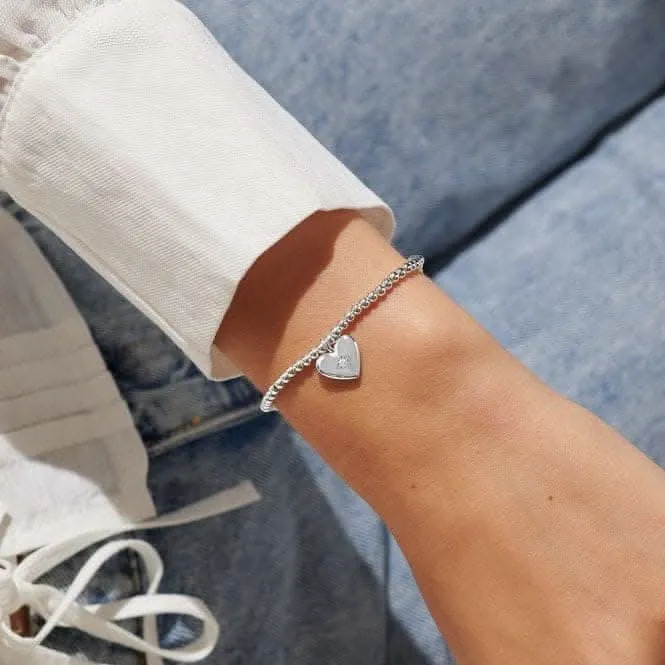 Mother's Day A Little First My Mum Forever My Friend Silver Plated 17.5cm Bracelet 6863 Joma Jewellery