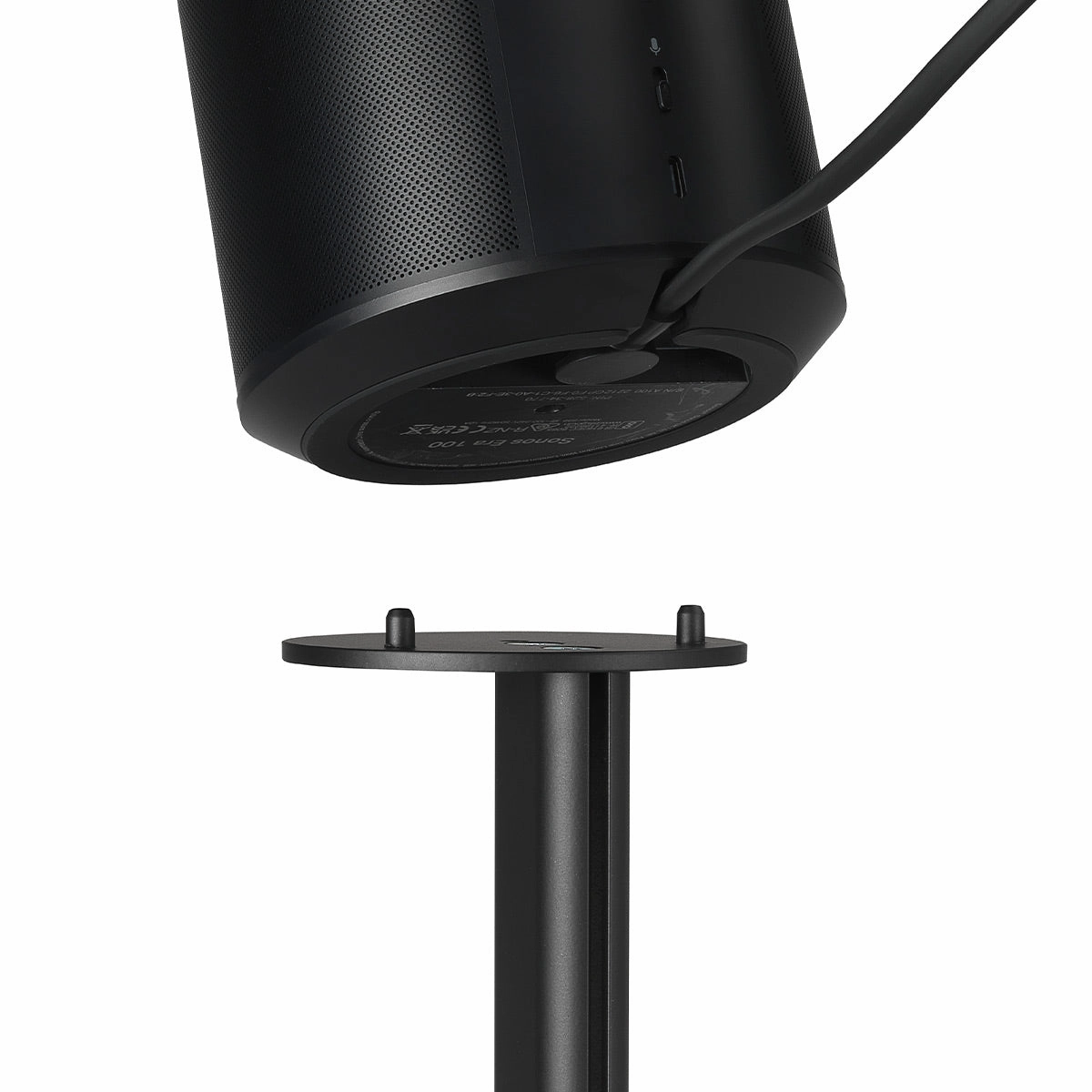 Mountson Fixed-Height Floor Stand for Sonos Era 100 - Each (Black)