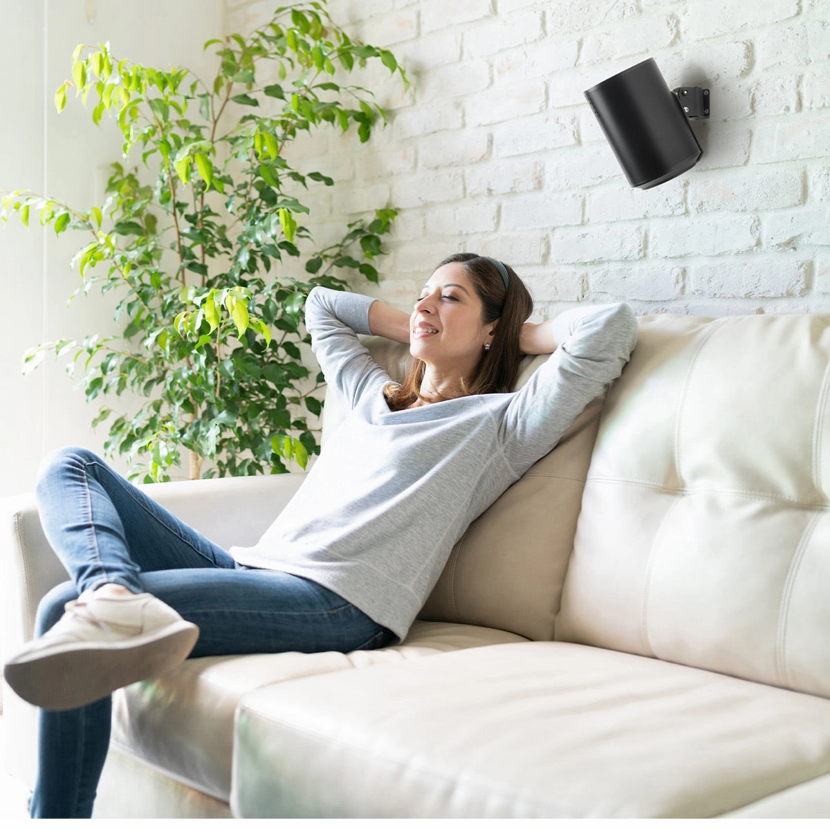 Mountson Wall Mount for Sonos Era 100 - Each (Black)