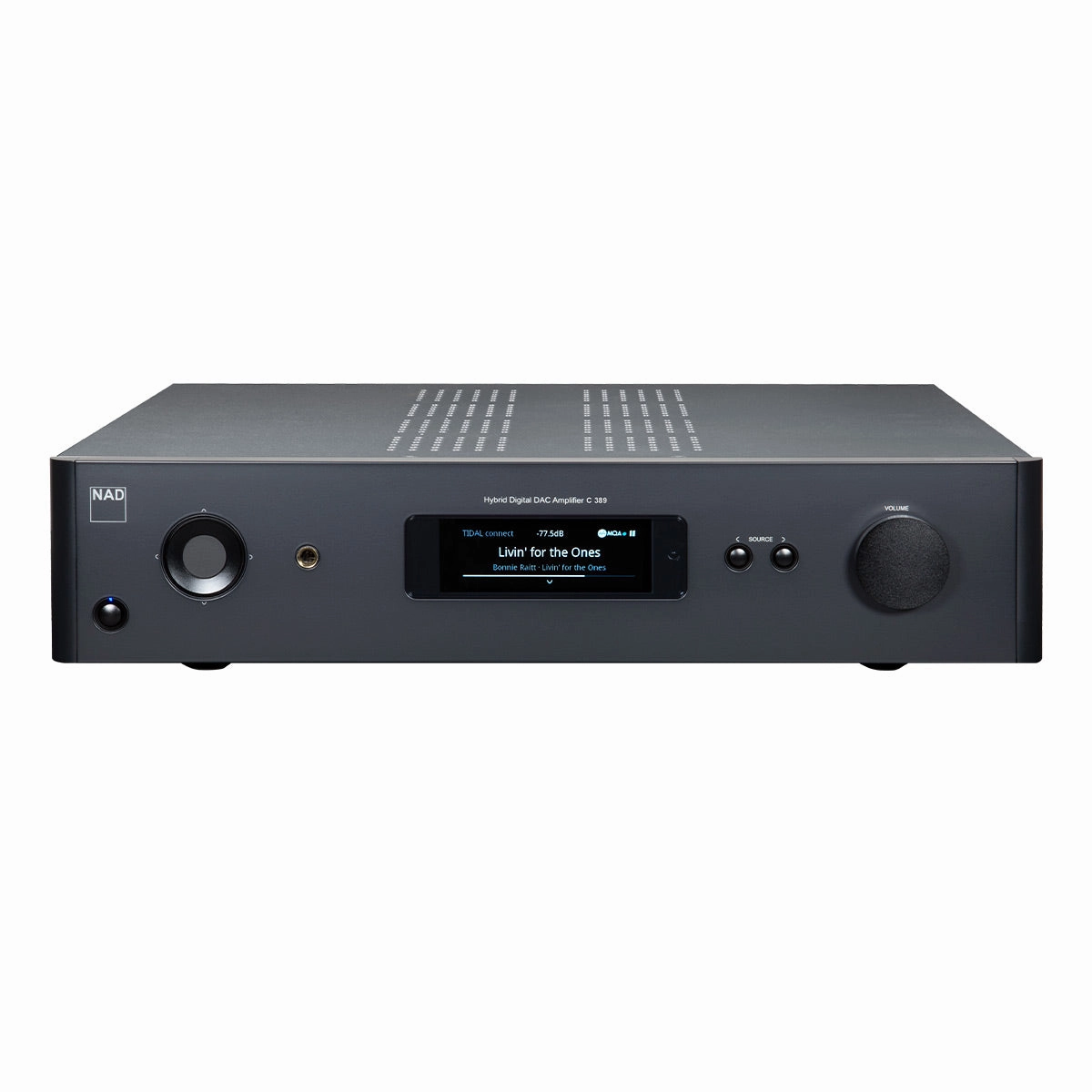 NAD Electronics C 389 HybridDigital DAC Amplifier hi-fi volume knob,hi-fi remote control system,hi-fi smart amplifier