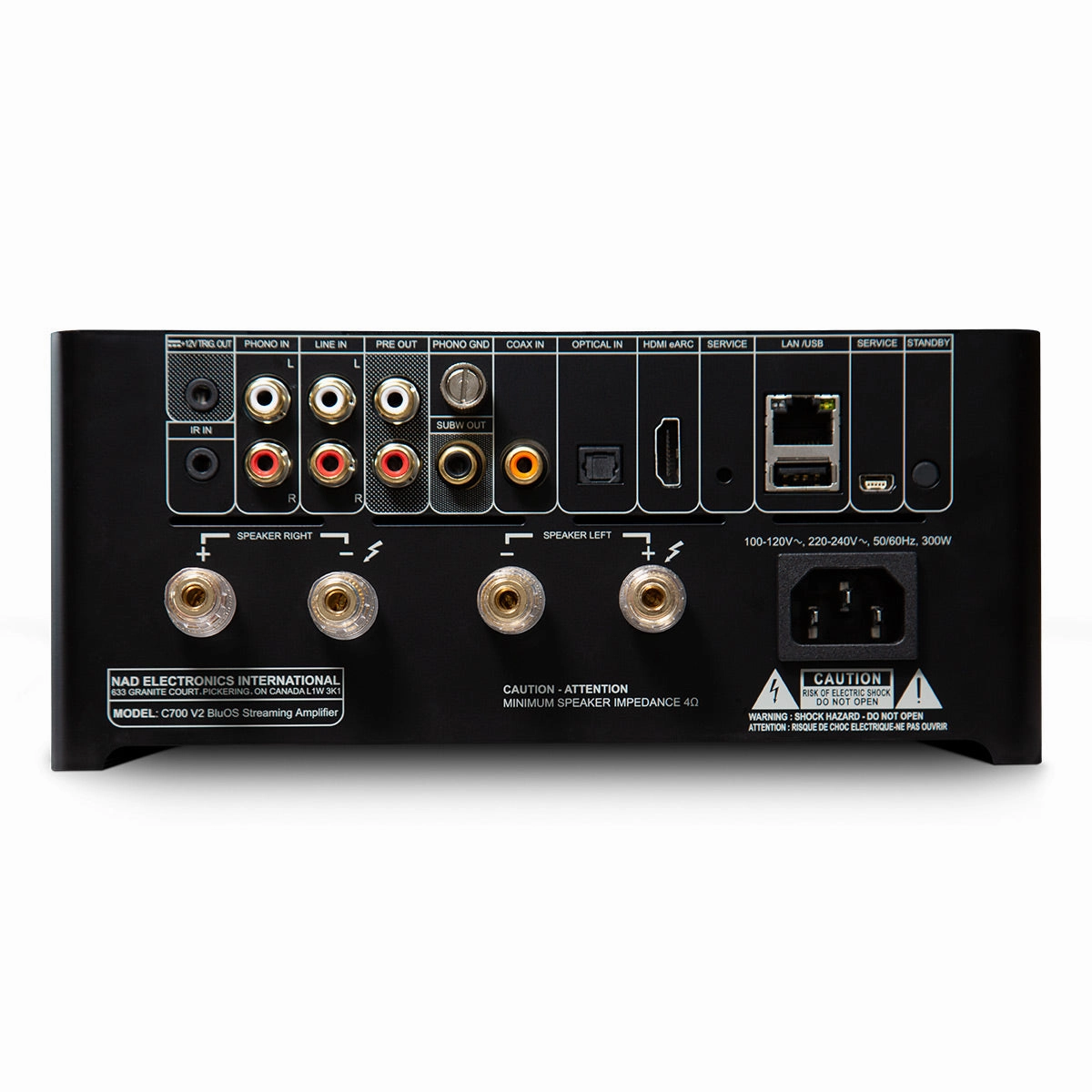 NAD Electronics C 700 V2 Streaming Amplifier with BluOS