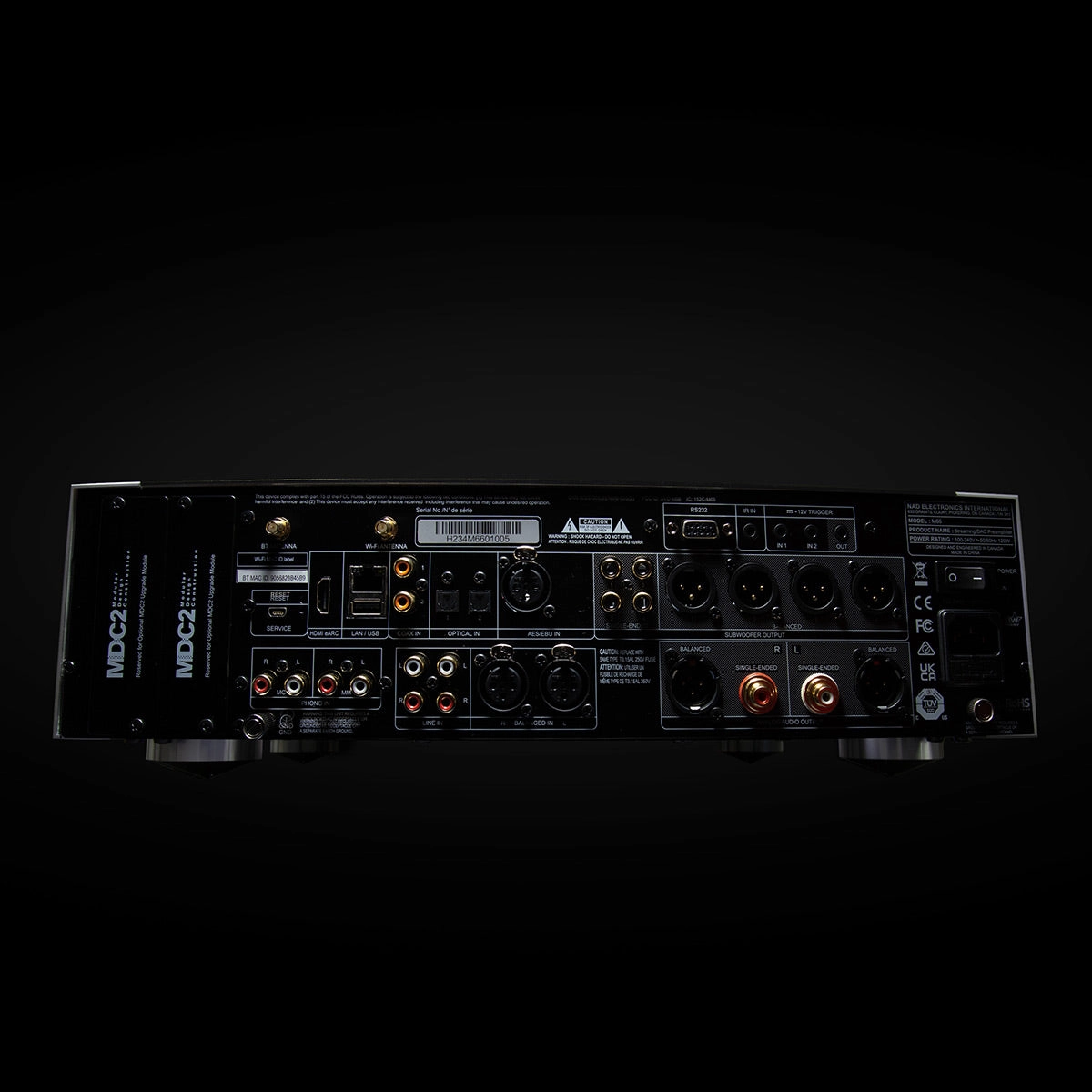 NAD Electronics M66 Master Series Streaming DAC-Preamplifier with BluOS