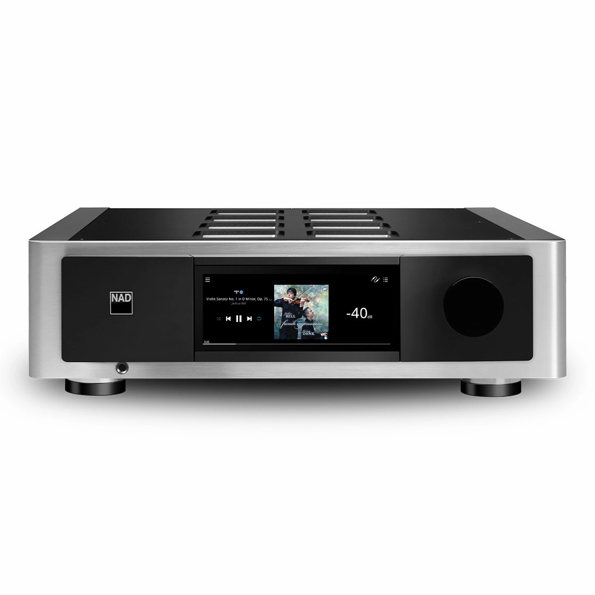 NAD Electronics M66 Master Series Streaming DAC-Preamplifier with BluOS hi-fi volume knob,hi-fi remote control system,hi-fi smart amplifier