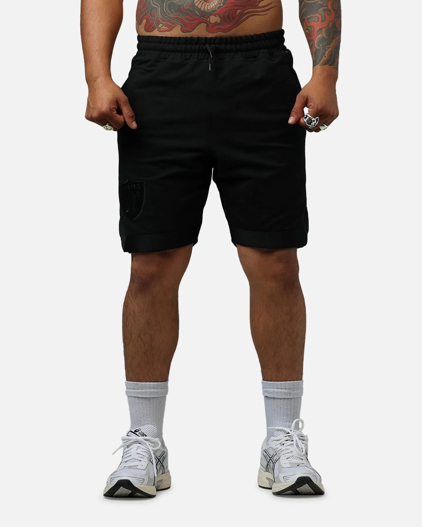 New Era Las Vegas Raiders Logo Select Shorts Black/Black