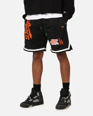 New Era Los Angeles Dodgers 'Scary Nights' Mesh Shorts Black/Orange