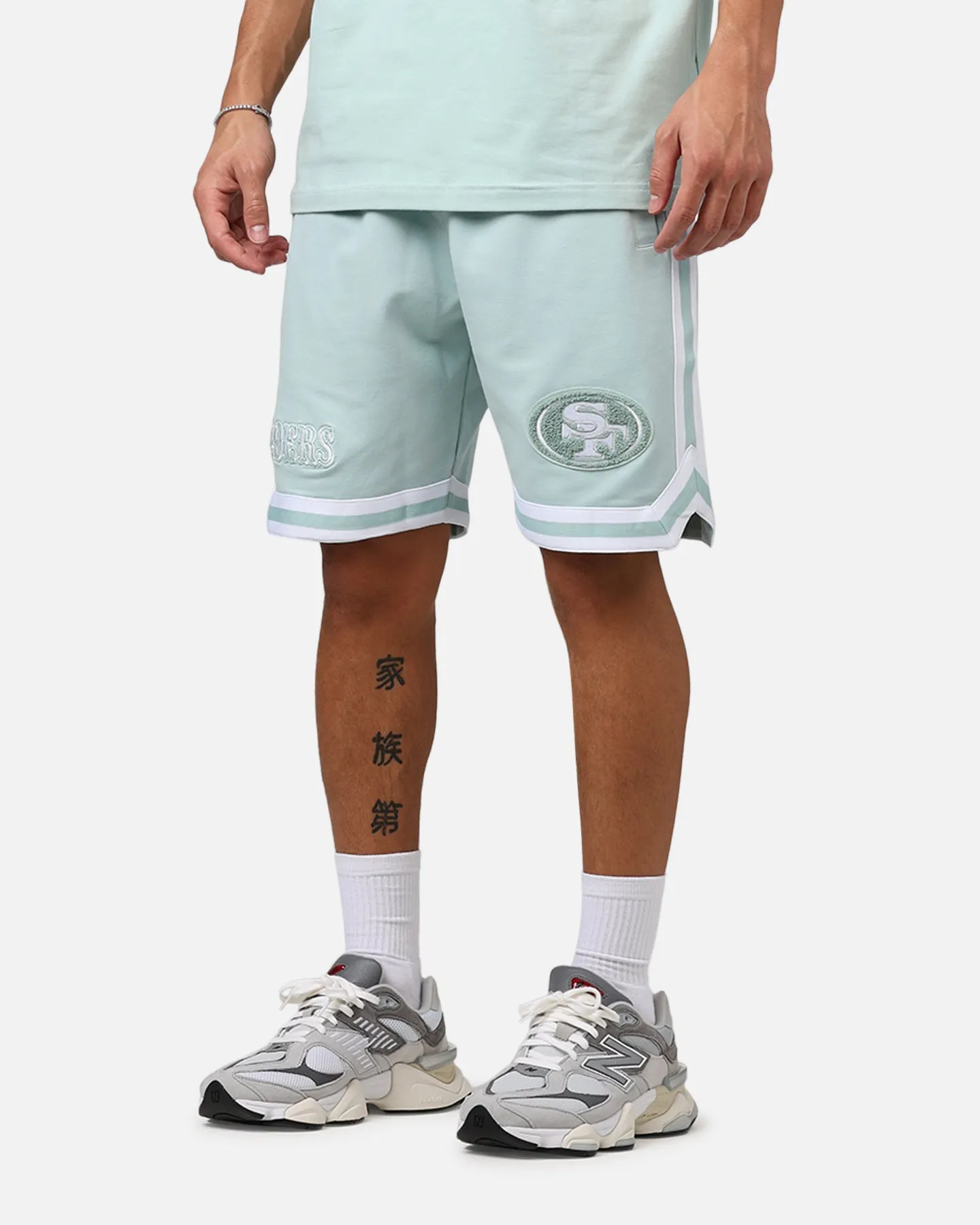 New San Francisco 49ers 'Logo Select Mint' Shorts Mint/White