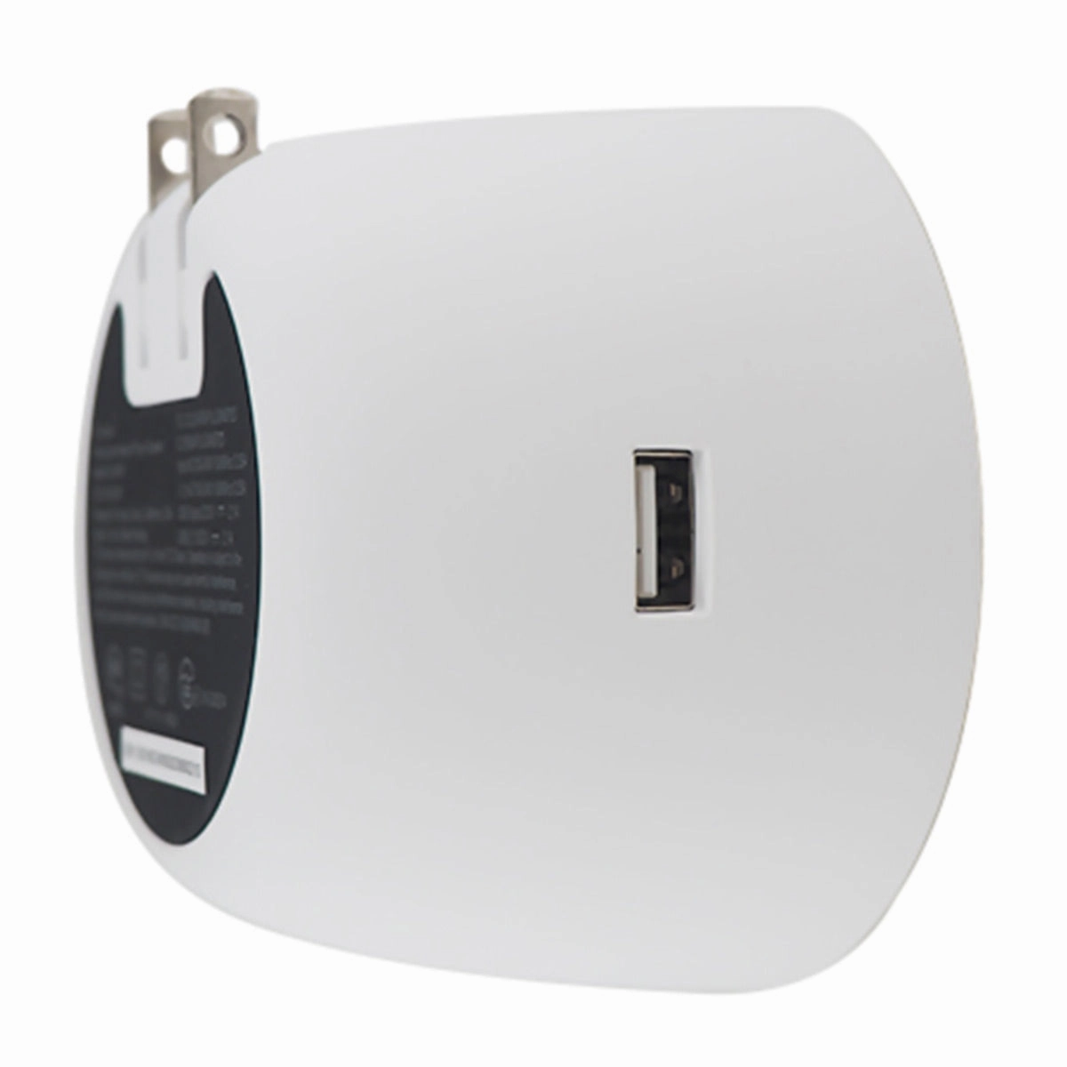 OC Acoustic Newport Plug-in Outlet Speaker with Bluetooth 5.1 and Built-in USB Type-A Charging Port - Pair (Champagne/White)