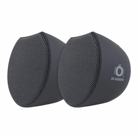 OC Acoustic Newport Plug-in Outlet Speaker with Bluetooth 5.1 and Built-in USB Type-A Charging Port - Pair (Charcoal/Black) Wireless & Multiroom Speakers,WiFi Speakers,Connected Audio