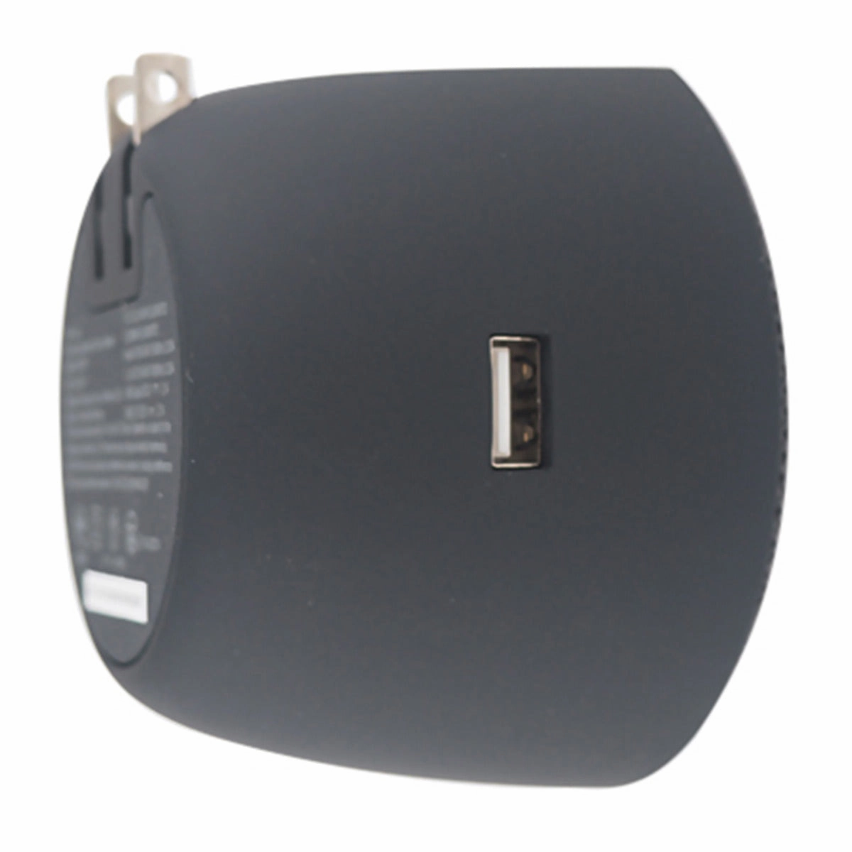 OC Acoustic Newport Plug-in Outlet Speaker with Bluetooth 5.1 and Built-in USB Type-A Charging Port - Pair (Charcoal/Black)