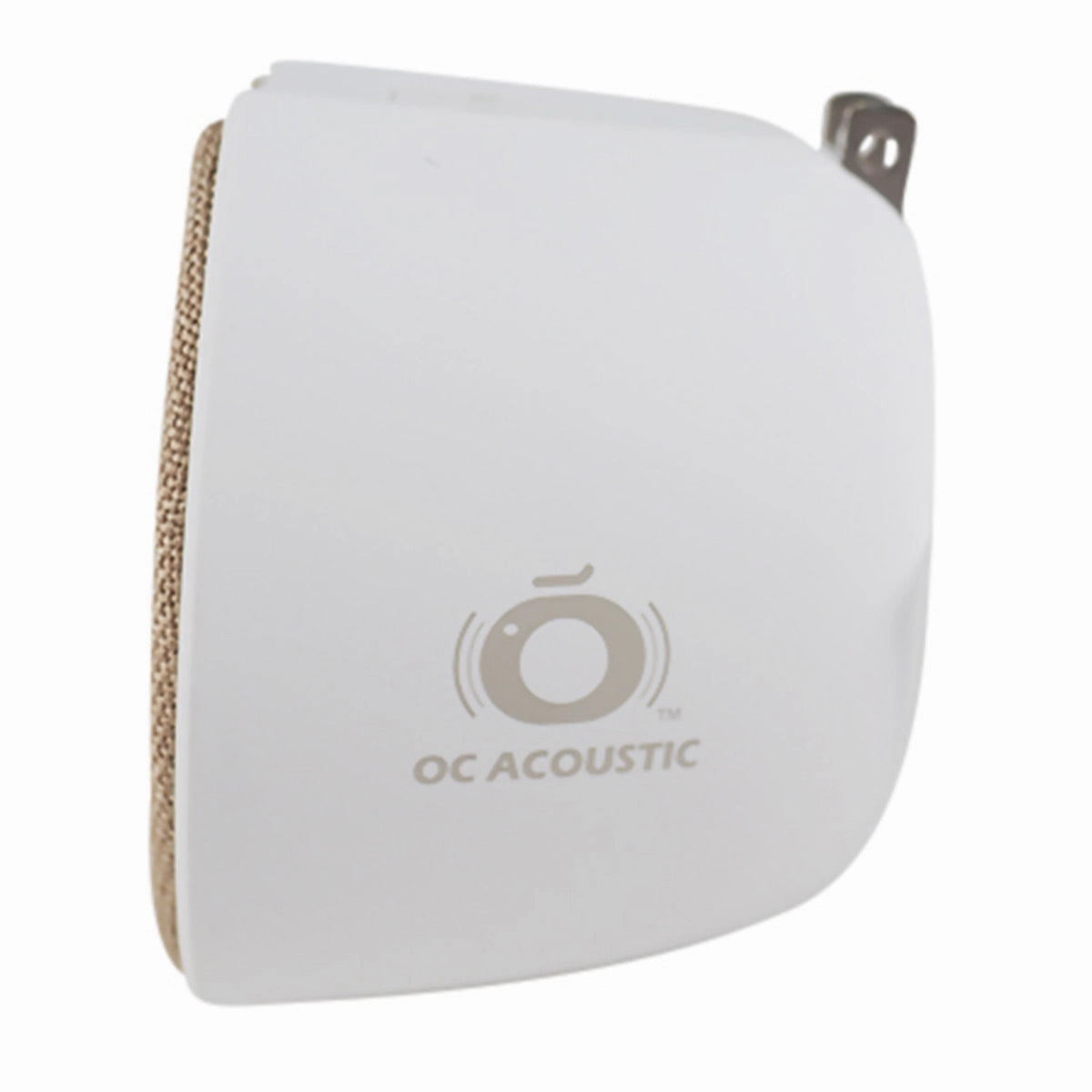 OC Acoustic Newport Plug-in Outlet Speaker with Bluetooth 5.1 and Built-in USB Type-A Charging Port - Set of 4 (Champagne/White)