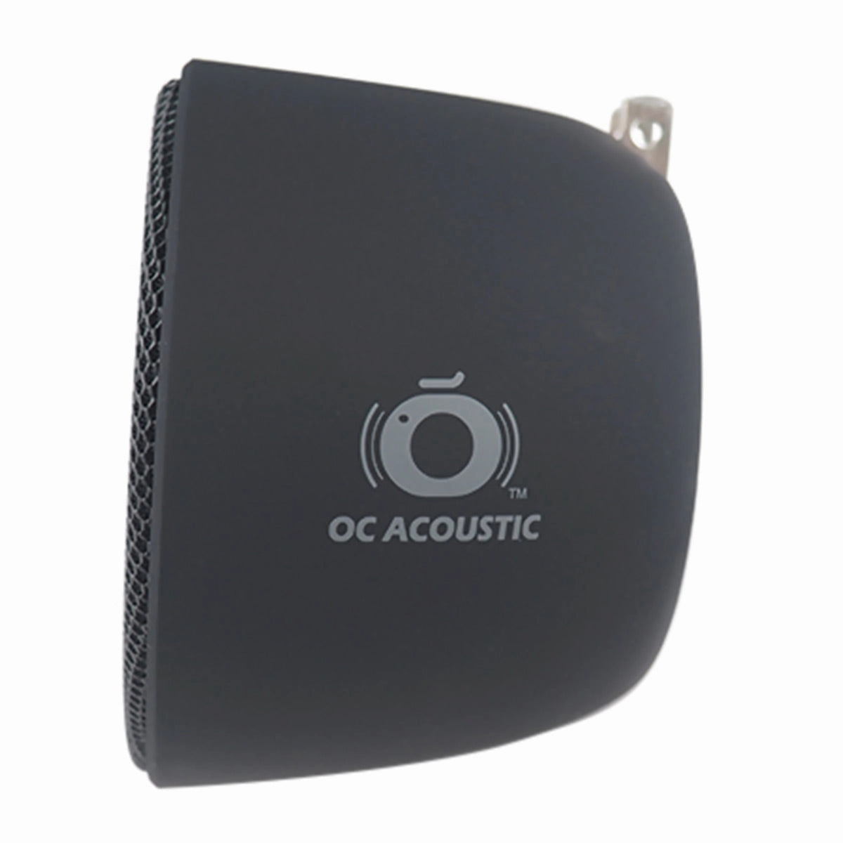 OC Acoustic Newport Plug-in Outlet Speaker with Bluetooth 5.1 and Built-in USB Type-A Charging Port - Set of 4 (Charcoal/Black)