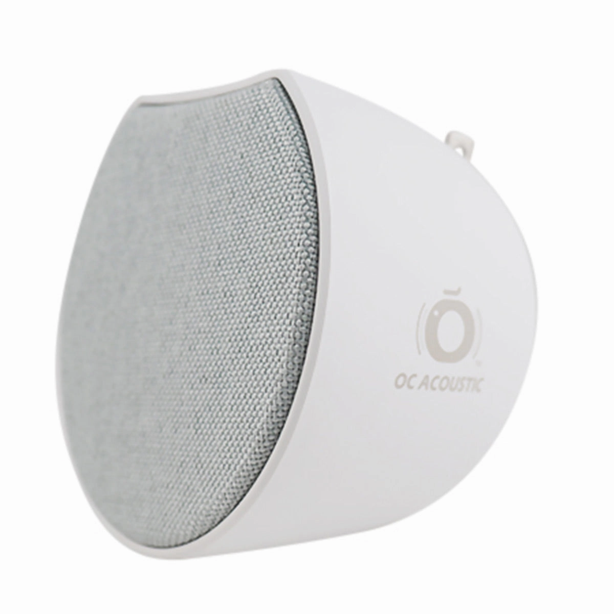 OC Acoustic Newport Plug-in Outlet Speaker with Bluetooth 5.1 and Built-in USB Type-A Charging Port - Set of 4 (Light Gray/White)