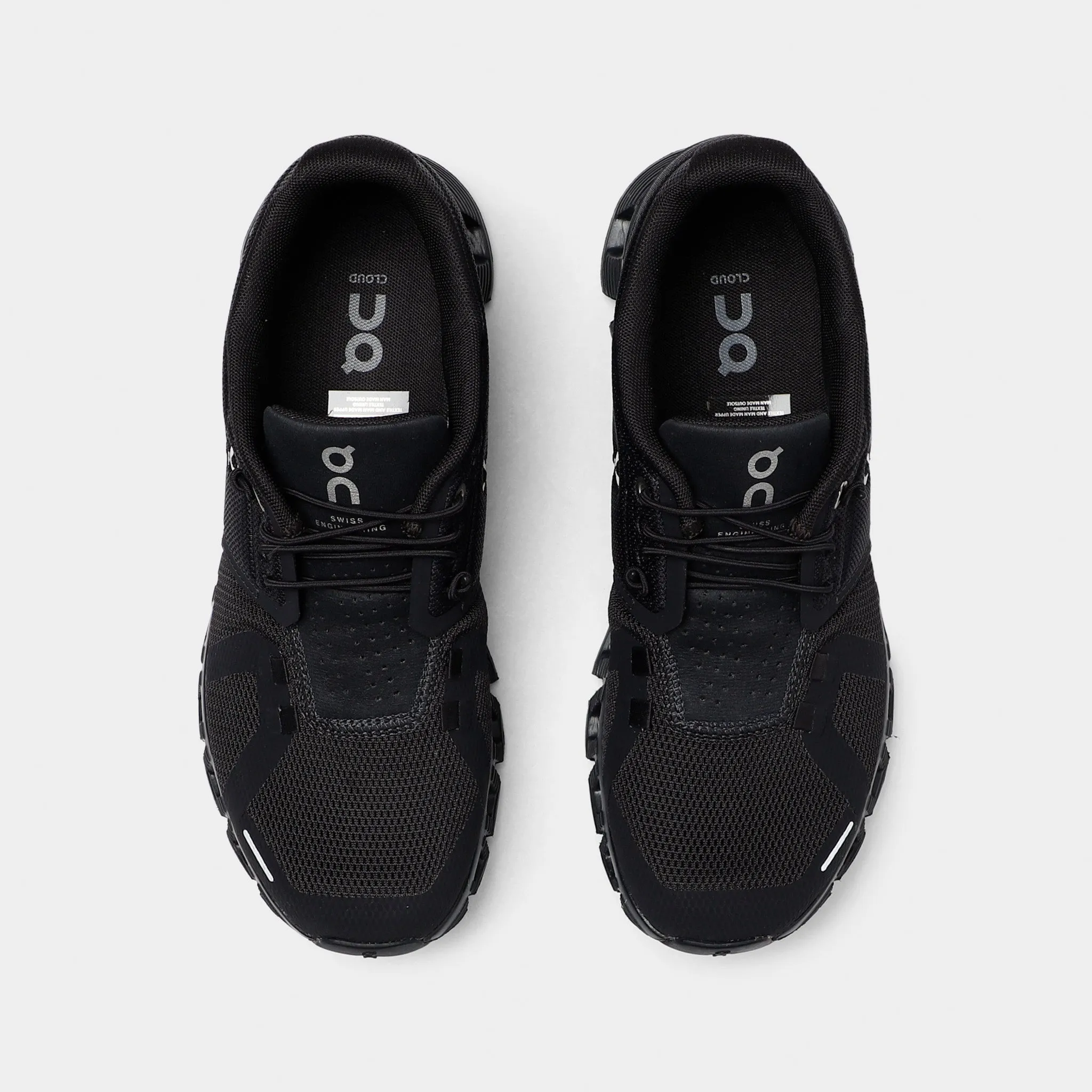 On Women's Cloud 5 / All Black On Shoes