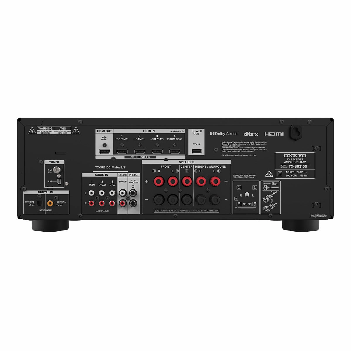 Onkyo TX-SR3100 Home Theater AV Receiver (Black)