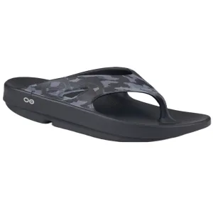 OOfos Unisex Original Sport Sandal - Black Camo Shoes Oofos Women
