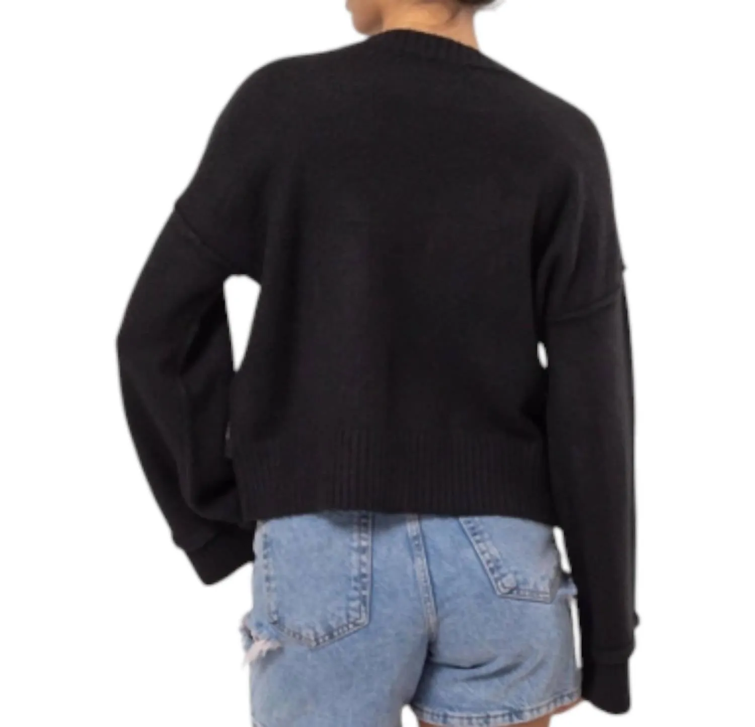Oversized Sweater In Black