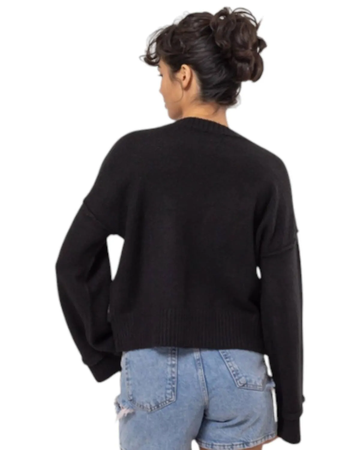Oversized Sweater In Black