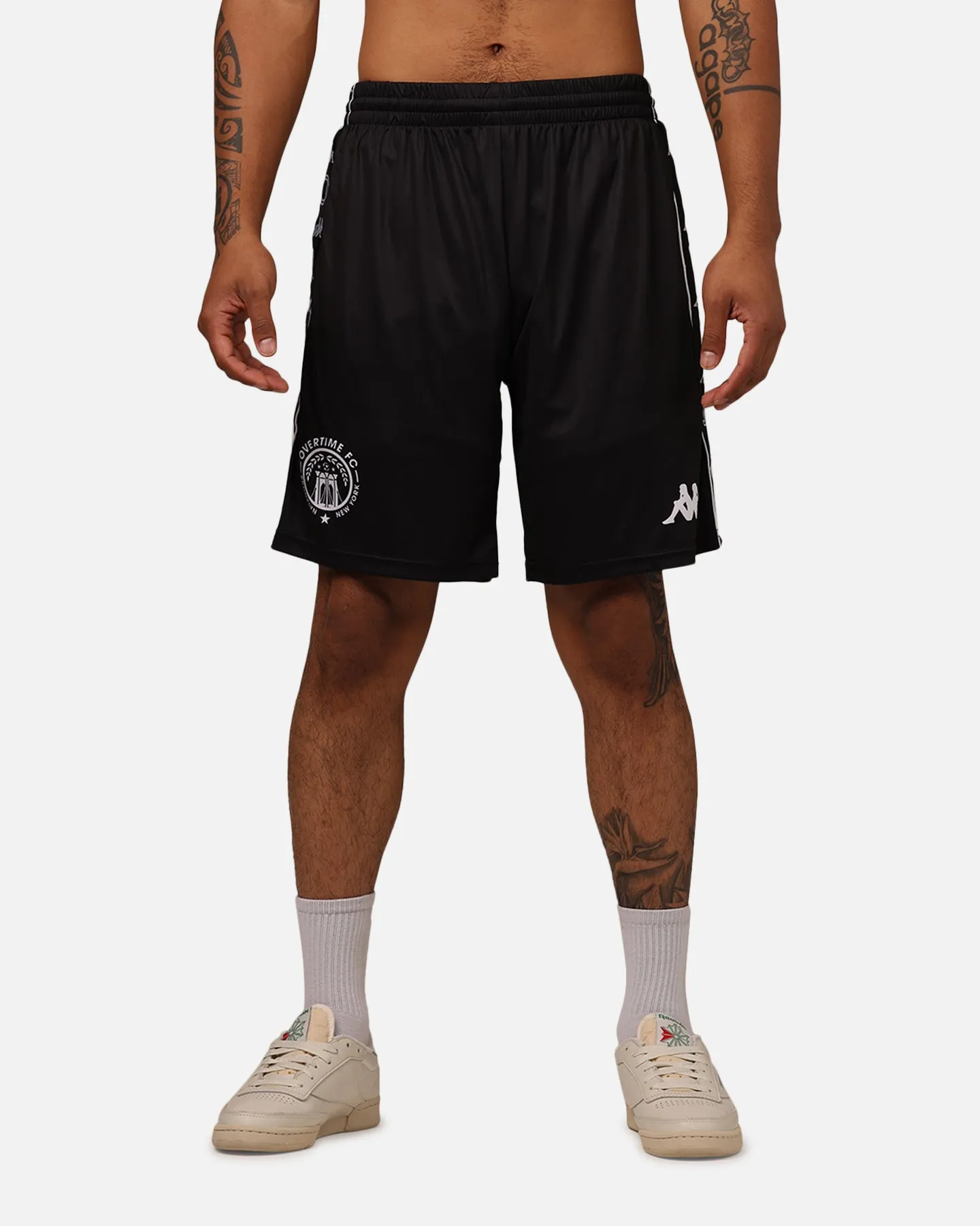 Overtime X Kappa Brooklyn Shorts Black